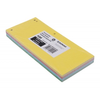 Смужки розділові картон 235х105 мм 100шт асорті Donau 8620100-99PL